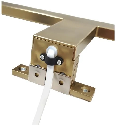 Aplică LED pentru oglindă de baie LED/8W/230V 4000K 50 cm IP44 auriu mat