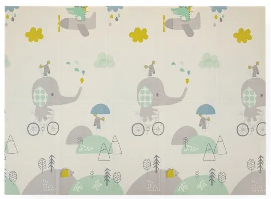 Covoraș de joacă pliabil CAMPY ELEPHANT&FOX PETITE&MARS