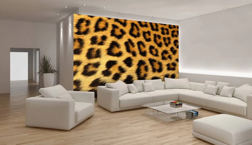 Fototapet - Fibre de păr de leopard (152,5x104 cm)
