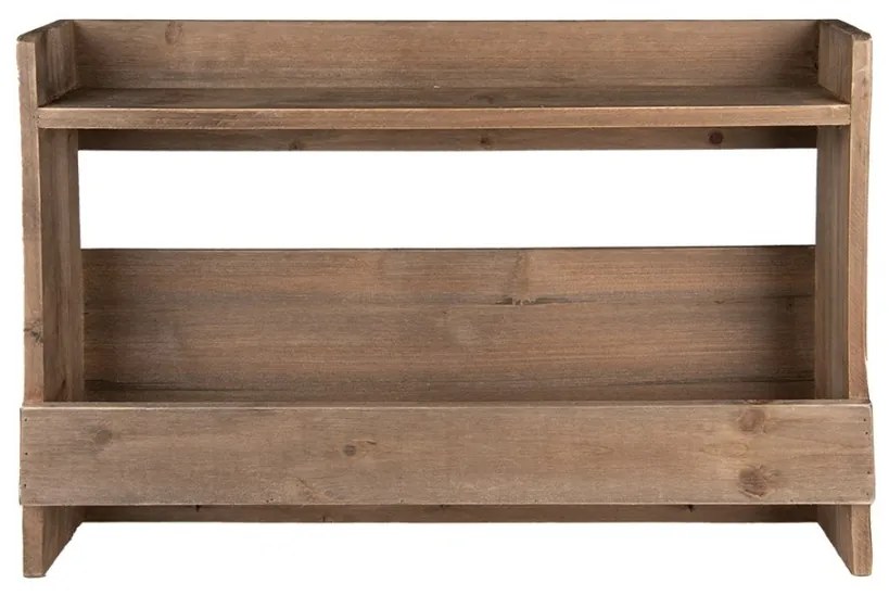Etajera de perete, natur, din lemn, Woodmere