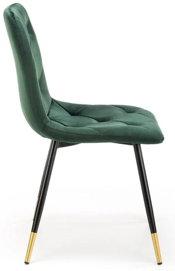 Scaun de bucaterie Pascal, verde/negru