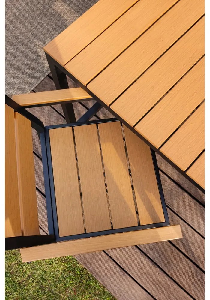 Set de dining pentru grădină în culoare naturală pentru patru persoane Nova – Bonami Selection