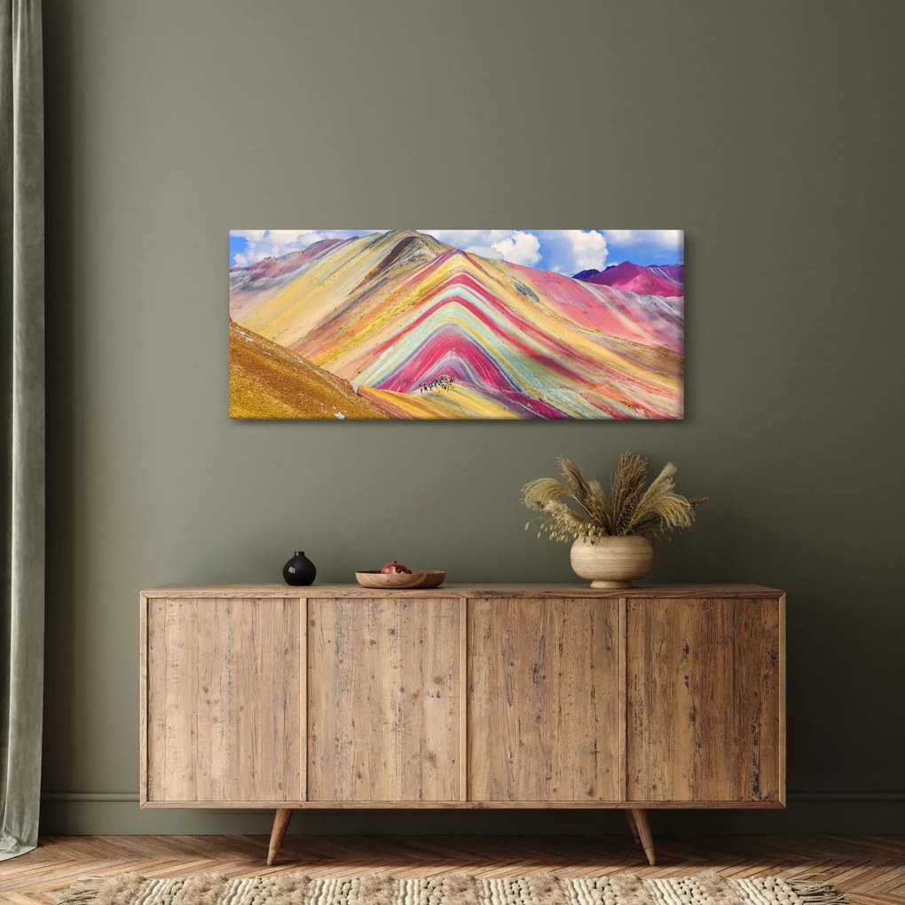 Tablou - Muntele Curcubeu, Peru (120x50 cm)