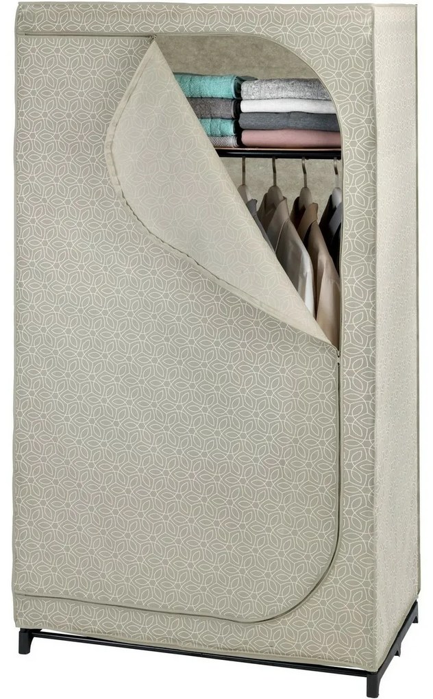 Wenko Dulap pliabil din material textil reciclat cu raft Balance, 160 x 50 x 90 cm