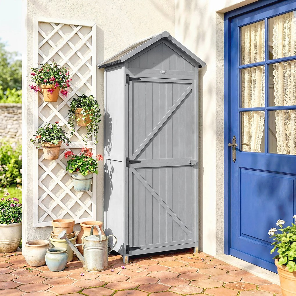 Outsunny căsuță dulap depozitare unelte exterior | Aosom Romania