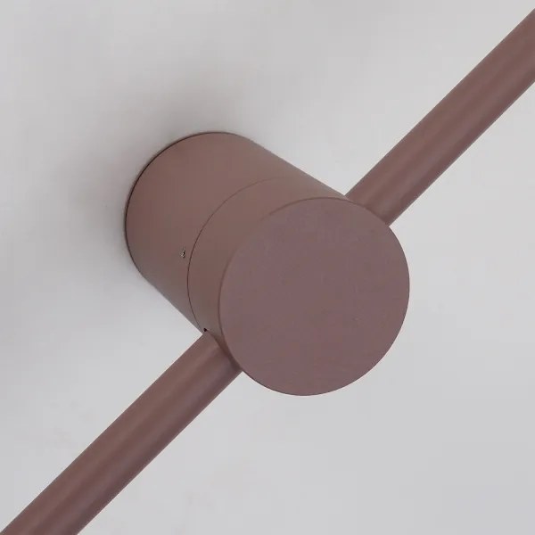 BRILAGI AURA - Aplică LED de exterior pentru perete, 12W/230V, 3000K, IP54, 65 cm, maro, CRI 90