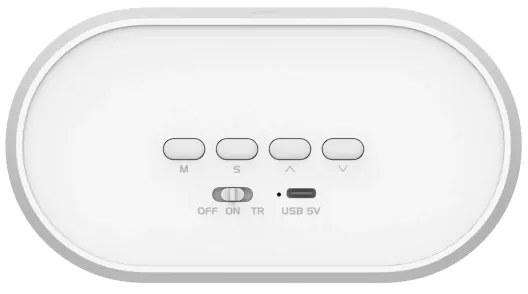 Lampă de noapte LED reglabilă cu ceas BUNNY LED/1,2W/5V 3000K