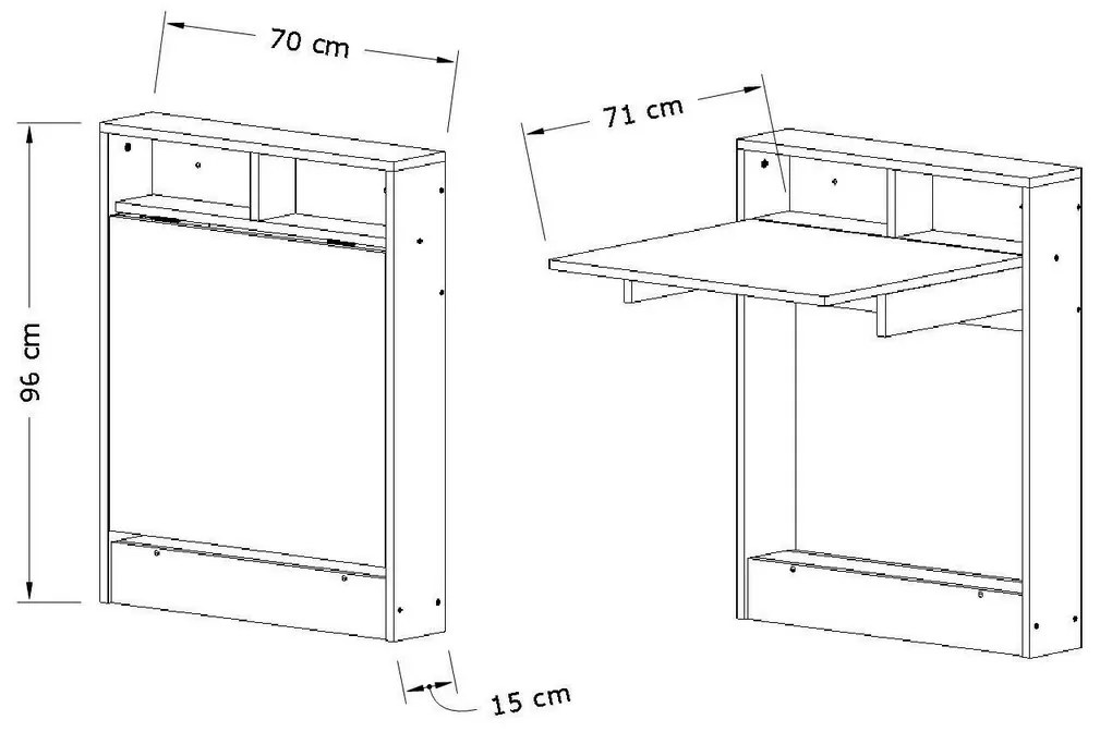Masă pliantă Patara White