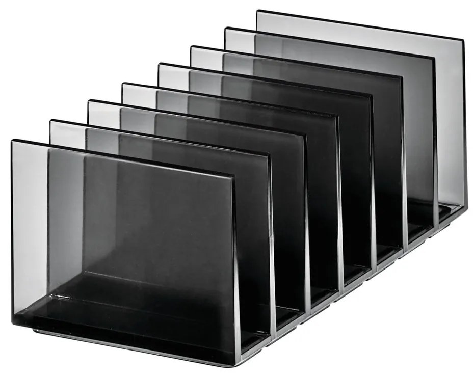 Organizator de baie negru mat pentru cosmetice din plastic reciclat Palette Station – iDesign