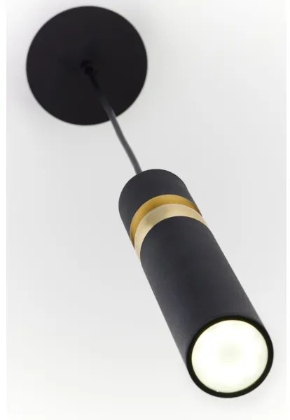 Lustră pe cablu Jupiter 2003 ALAS 1xGU10/10W/230V negru/auriu