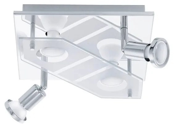 Spot LED RGBW dimabil Eglo 75379 CABO-C 4xGU10/4W/230V + telecomandă