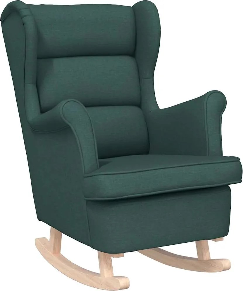 vidaXL Scaun balansoar, verde închis, 74x90x102 cm, material textil
