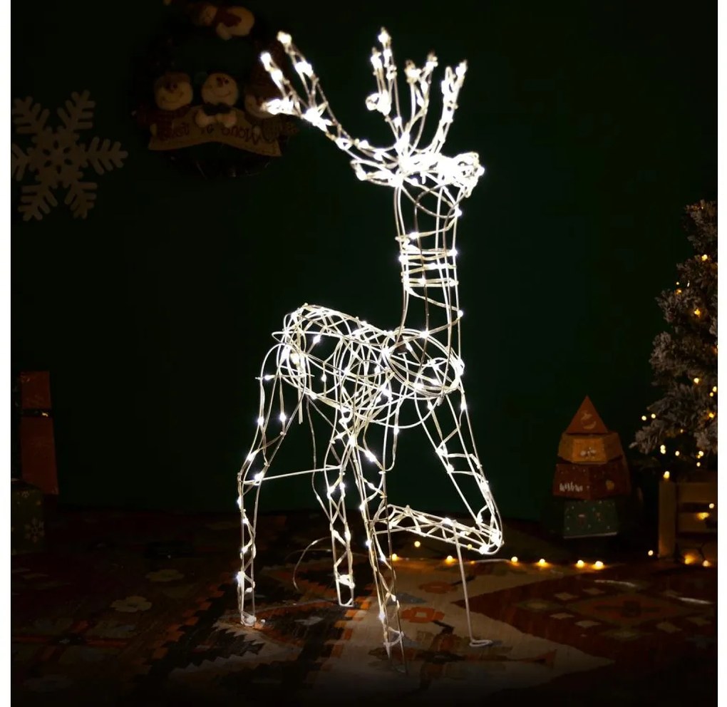 Brilagi - LED Decorațiune de Crăciun pentru exterior LED/3,6W/31/230V 2700K 75 cm IP44 ren