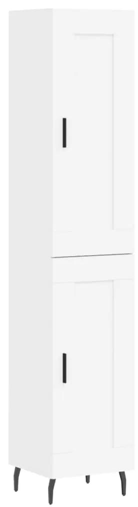 3200465 vidaXL Dulap înalt, alb, 34,5x34x180 cm, lemn prelucrat