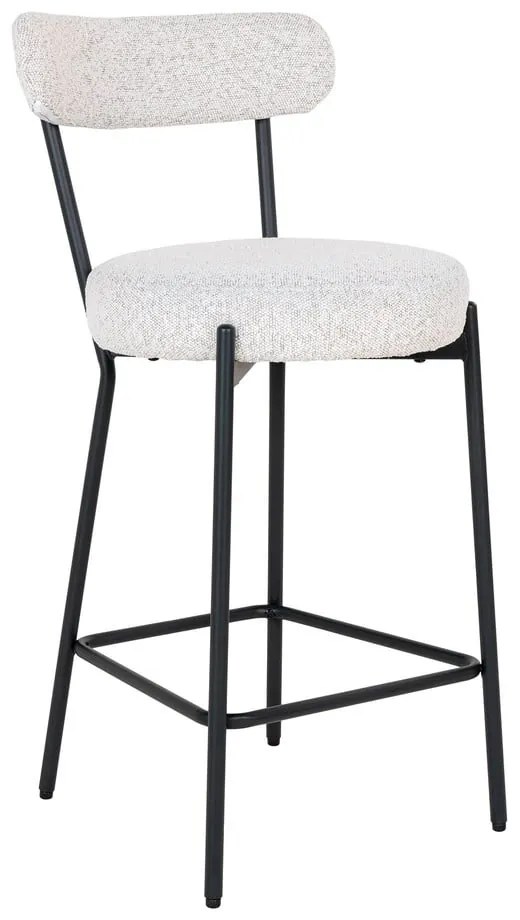 Scaun de bar alb (înălțime șezut 65 cm) Badalona – House Nordic