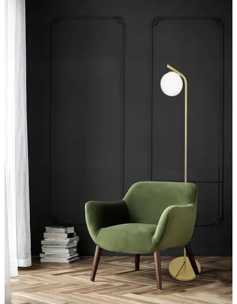 Lampă de podea 1xE27/40W/230V auriu/alb