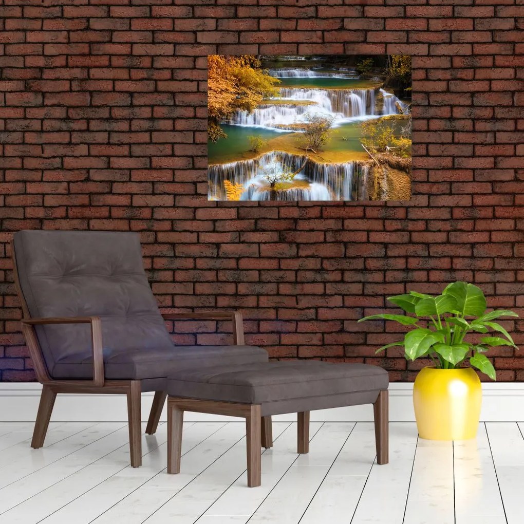 Tablou - Cascada Huay Mae Khamin, Thailanda (70x50 cm)