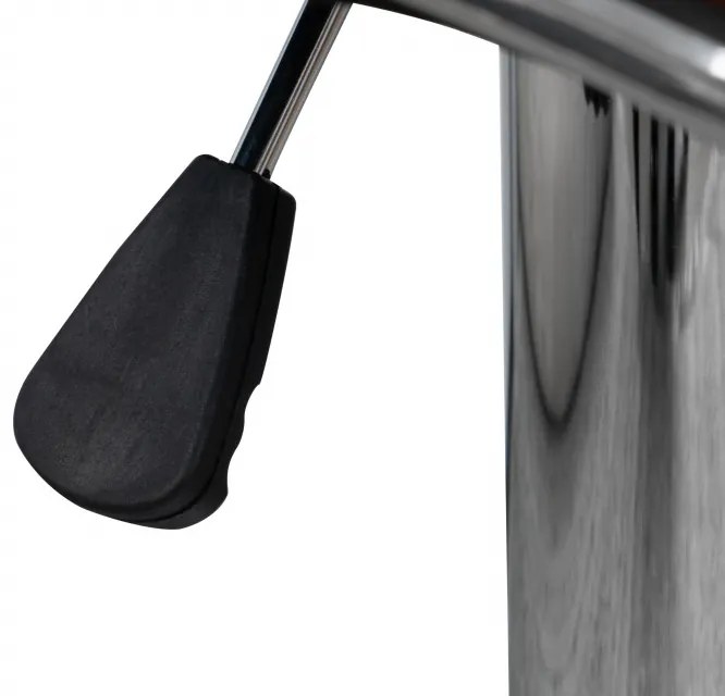 Set 2 scaune de bar rotative din piele sintetică Midnight albe