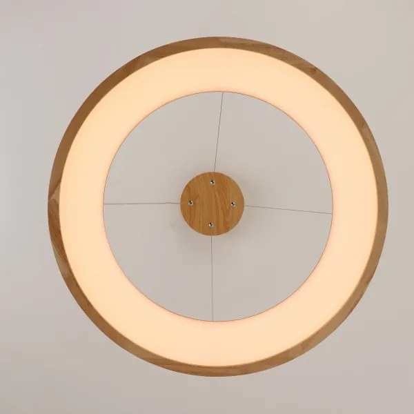 Brilagi - Lustră LED suspendată pe cablu FALCON WOOD, LED/40W/230V, 3000/4000/6000K, 60 cm, lemn