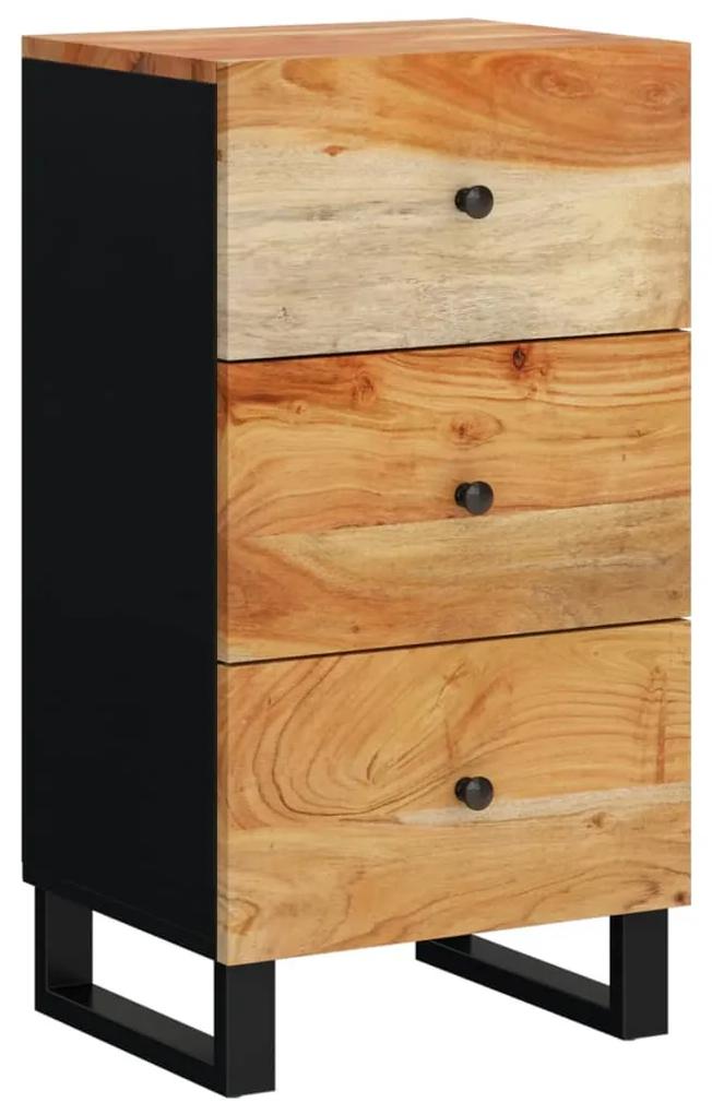 352906 vidaXL Servantă cu 3 sertare, 40x33,5x75 cm, lemn masiv de acacia