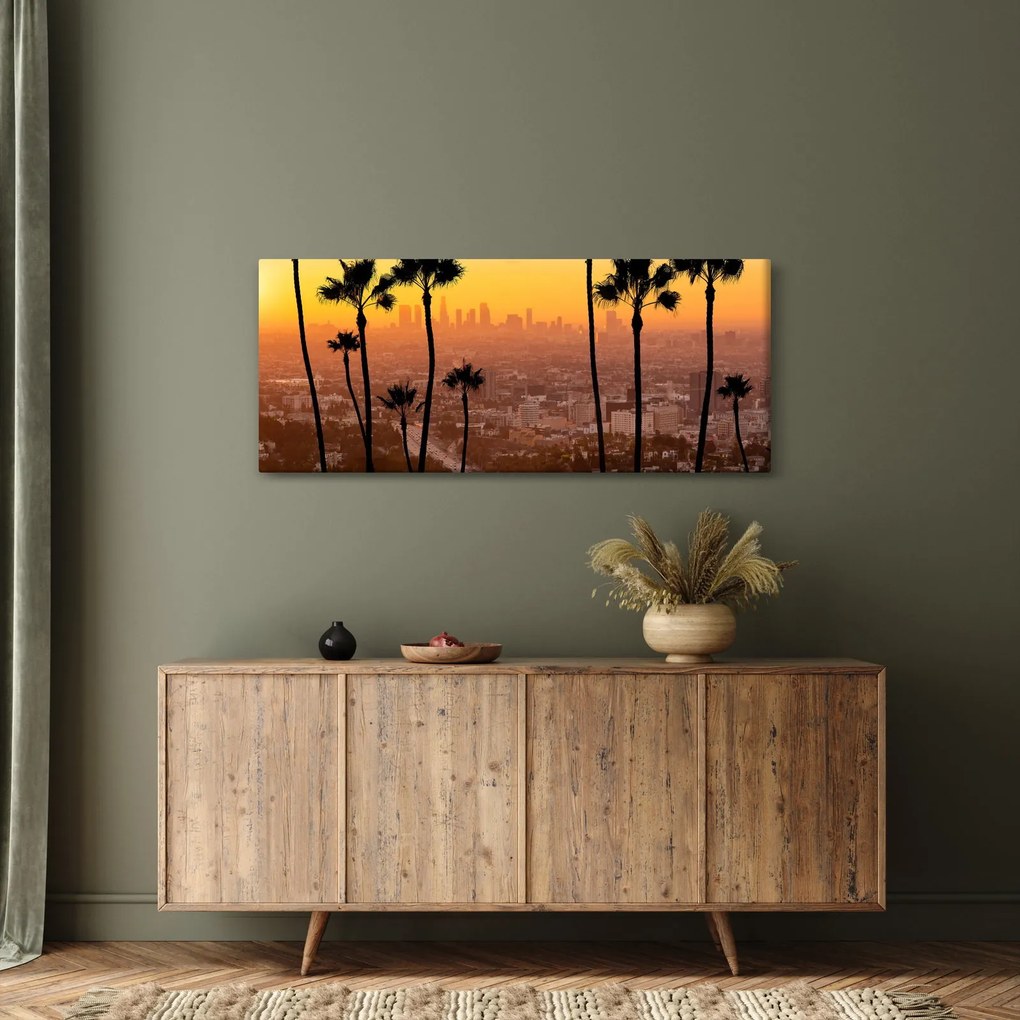 Tablou - Panorama din Los Angeles (120x50 cm)