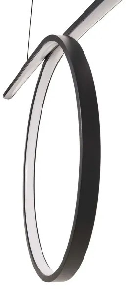 Lustră LED suspendată pe cablu ODETTA LED/42W/230V 4000K neagră