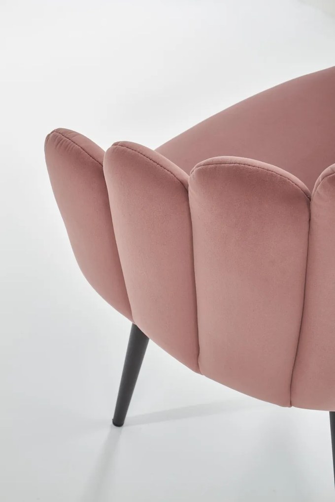 Scaun K410 velvet roz