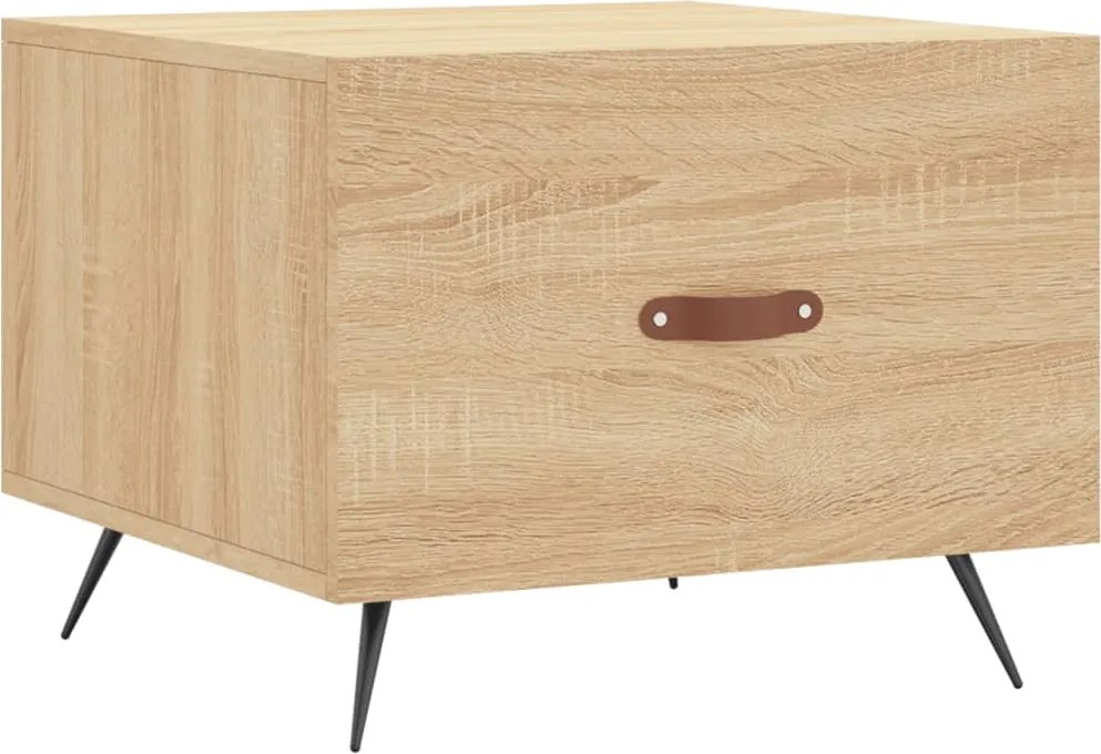 vidaXL Măsuță de cafea, stejar sonoma, 50x50x40 cm, lemn prelucrat