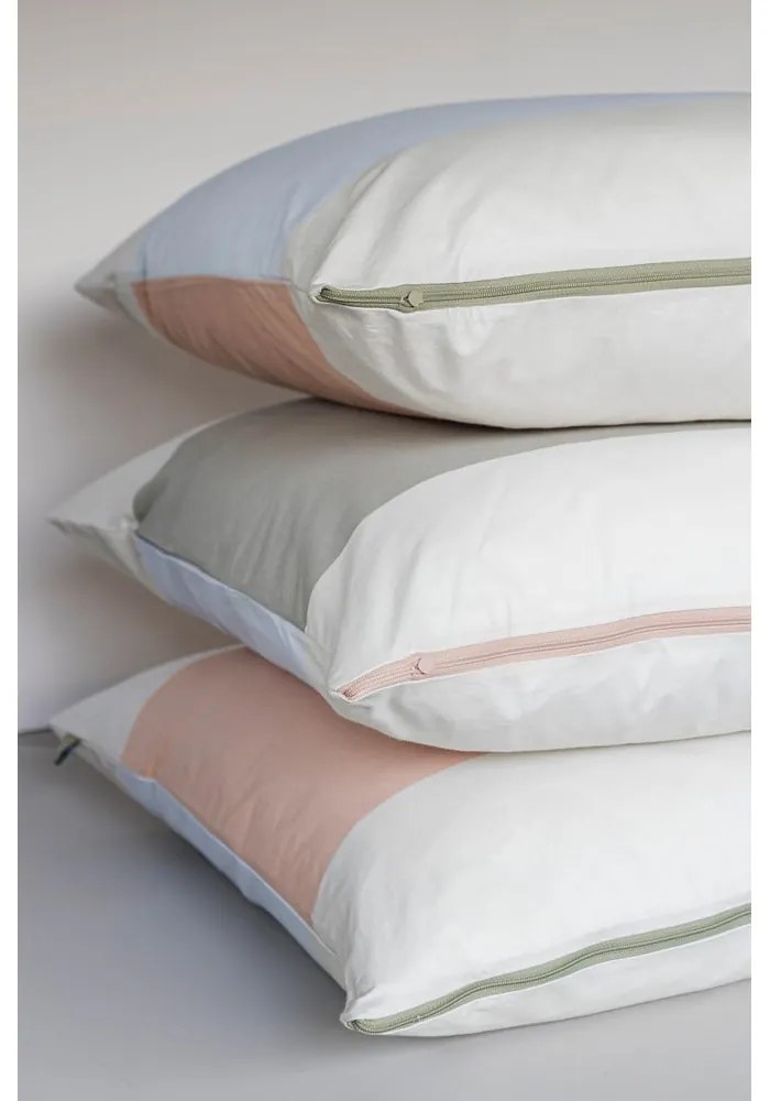 Lenjerie de pat albastru-deschis din bumbac percal pentru pat de o persoană/extinsă 140x220 cm Colore – Mette Ditmer Denmark