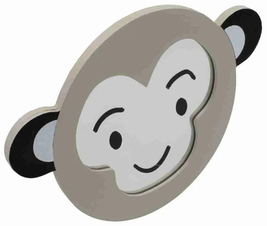 Oglindă rotundă animăluț 16x16 cm maimuță