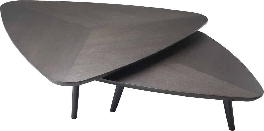 Set 2 masute de cafea din lemn design elegant LUX Lauren 113839 HZ