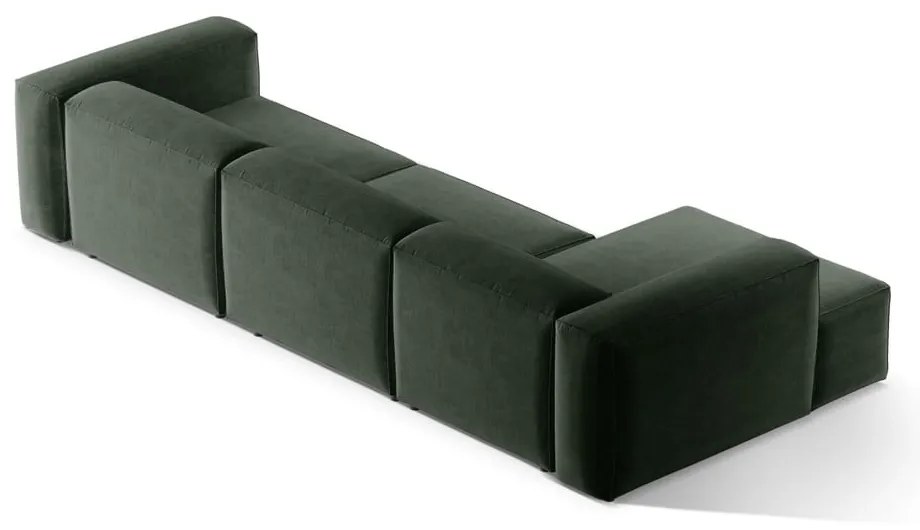 Colțar verde (cu colț pe partea stângă/cu șezlong) Bergamo – Cosmopolitan Design