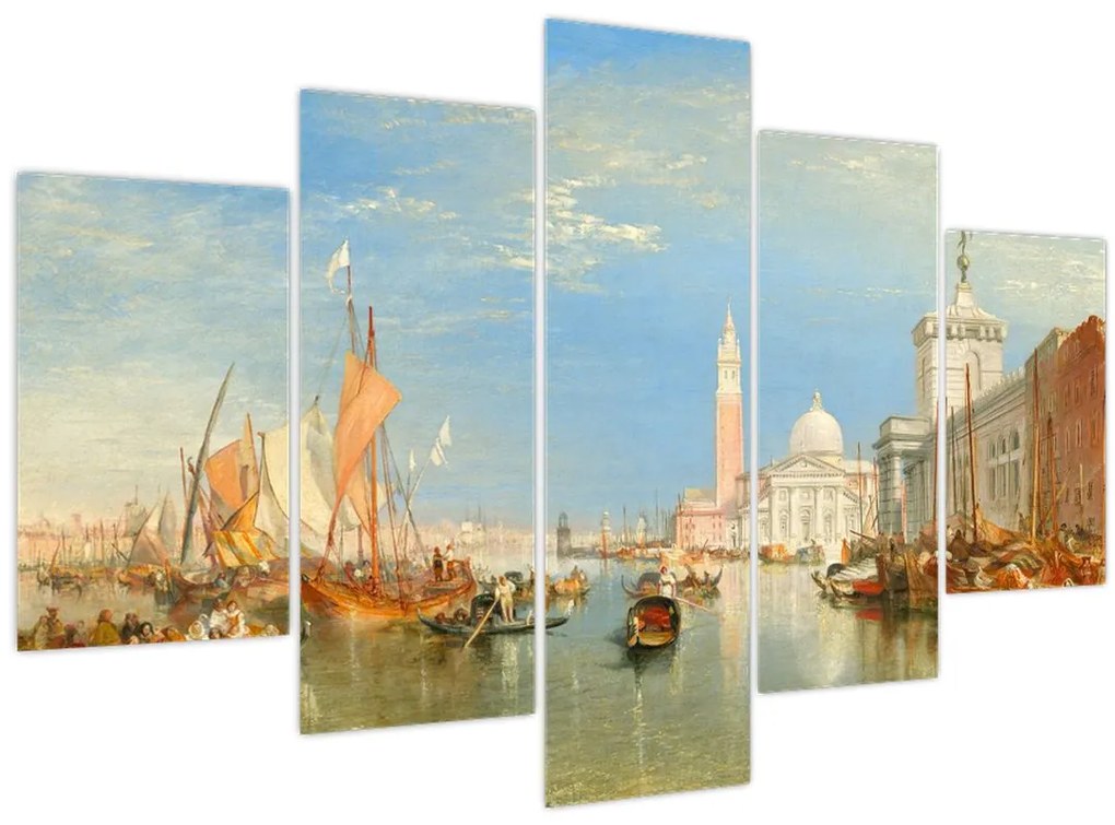 Tablou - Joseph Mallord William Turner, Venice the Dogana and San Giorgio Maggiore, reproducere (150x105 cm)