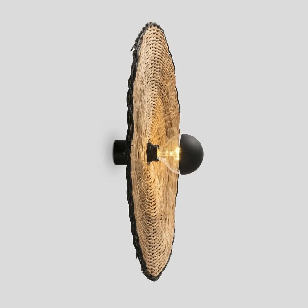 Aplica de perete/tavan design natural din ratan COSTAS 60cm