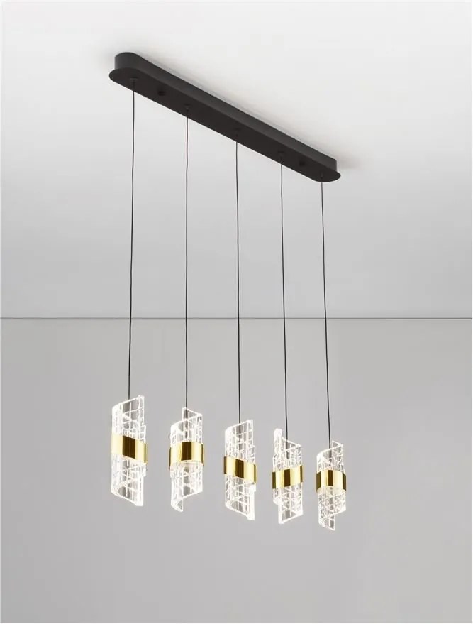 Lustra cu 5 pendule LED design modern Seneca