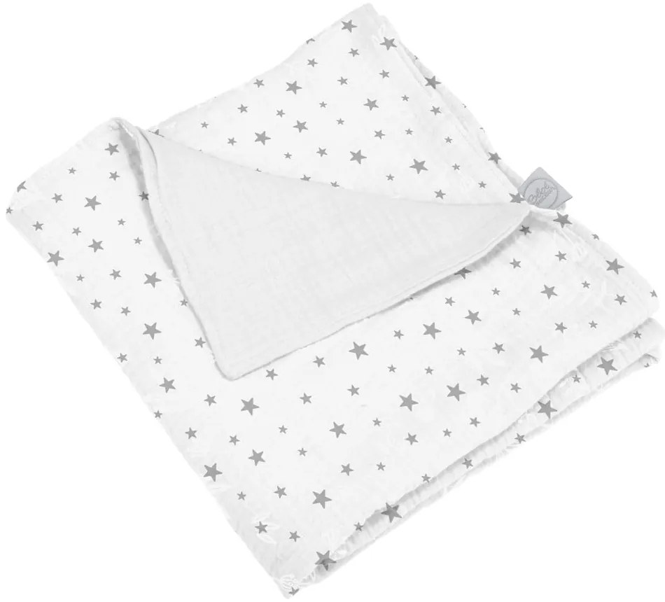 Pătură pentru copii albă din muselină 75x75 cm – Bébé Douceur