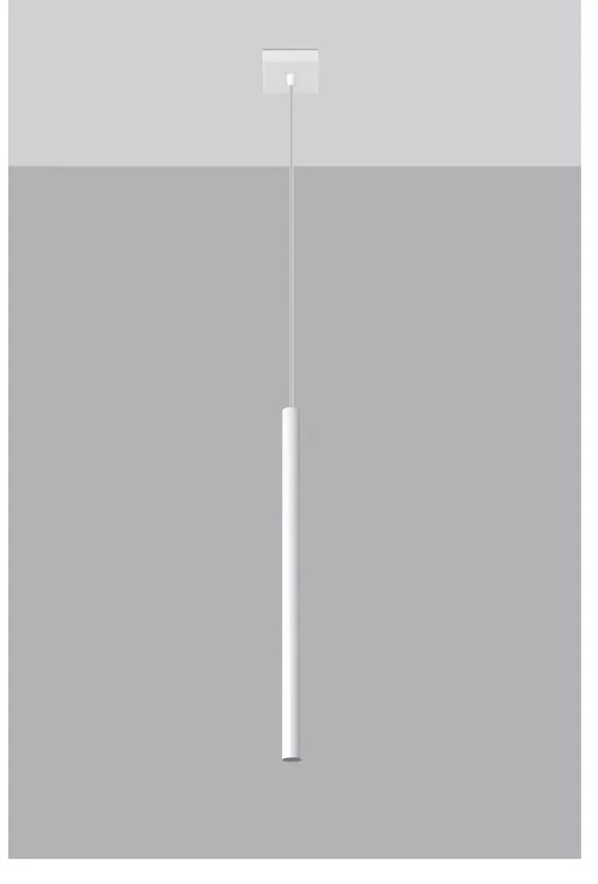 Lustră Sollux Fideus Single, alb