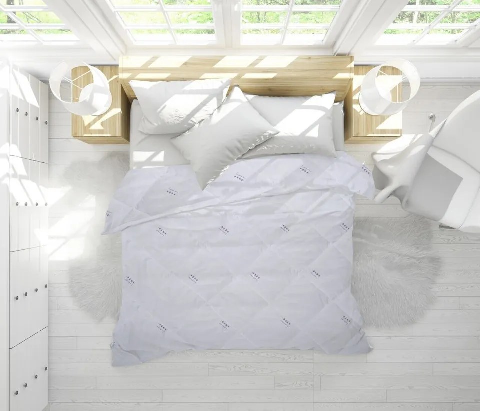 Pilota de Iarna Lavender Dusk, Microfibra Matlasata, 180x200 cm, 350g/mp