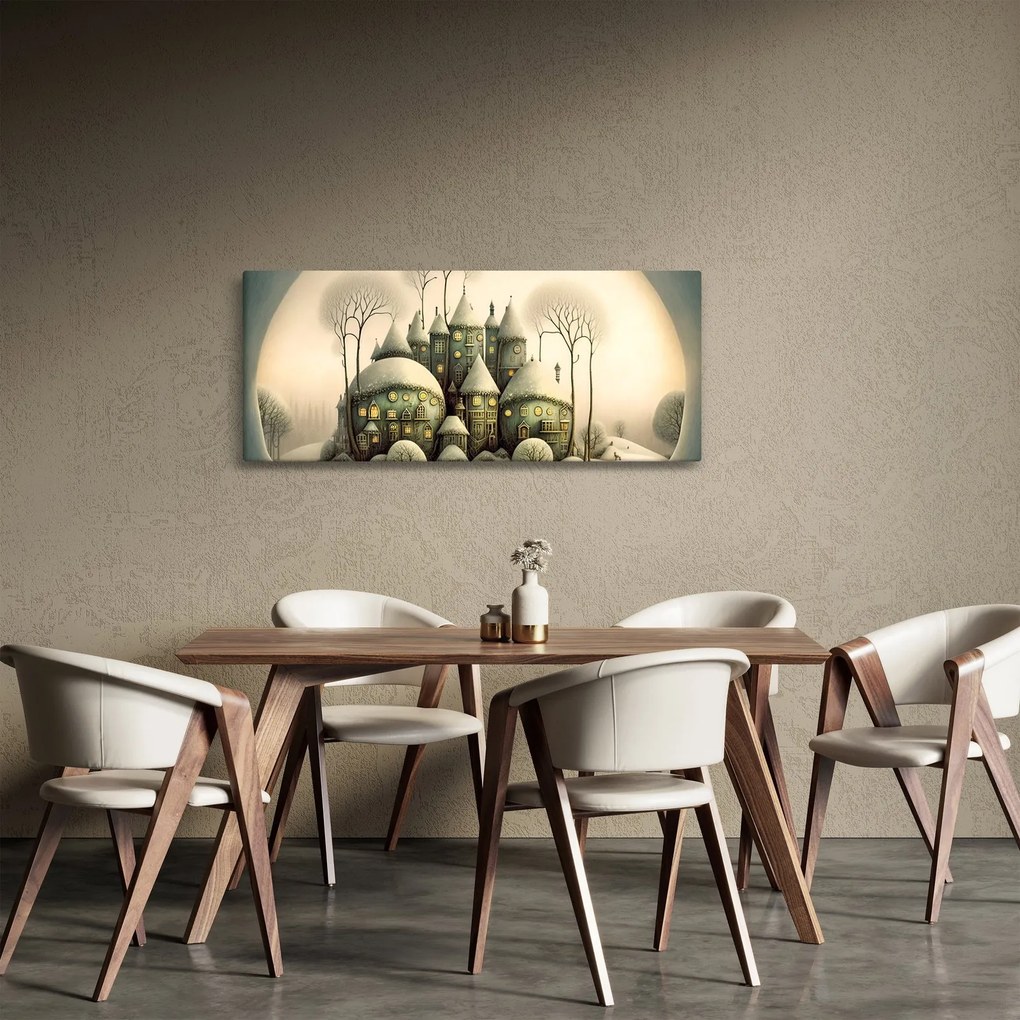 Tablou - Căsuțe de basm (120x50 cm)