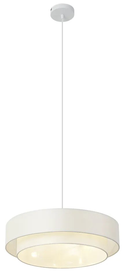 Lampa suspendată modernă albă 50cm 3 lumini - Drum Duo