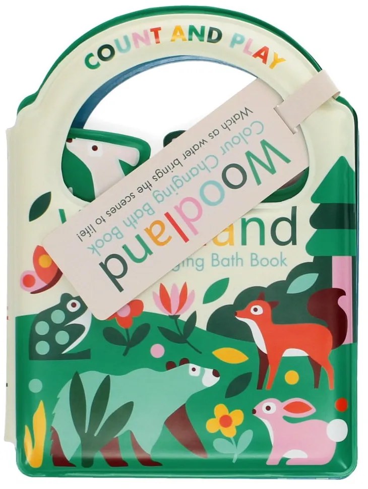 Jucărie interactivă Colour changing bath book Woodland – Rex London
