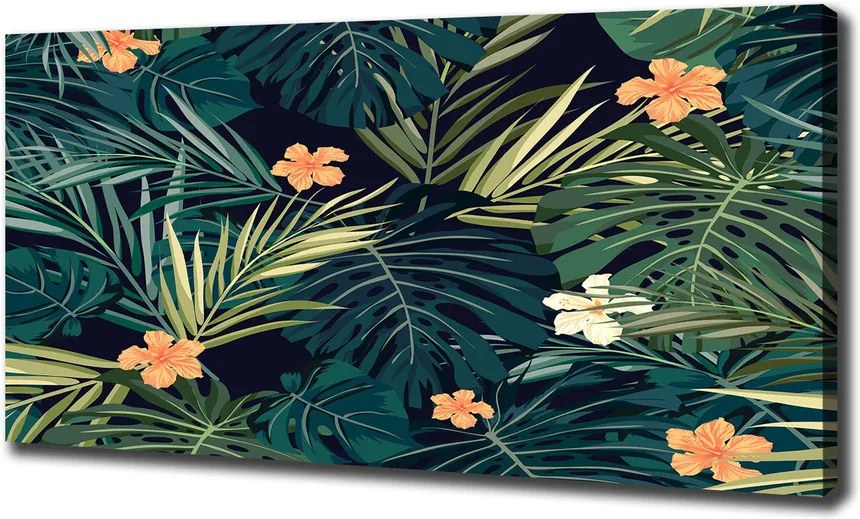 Imprimare tablou canvas Frunze tropicale