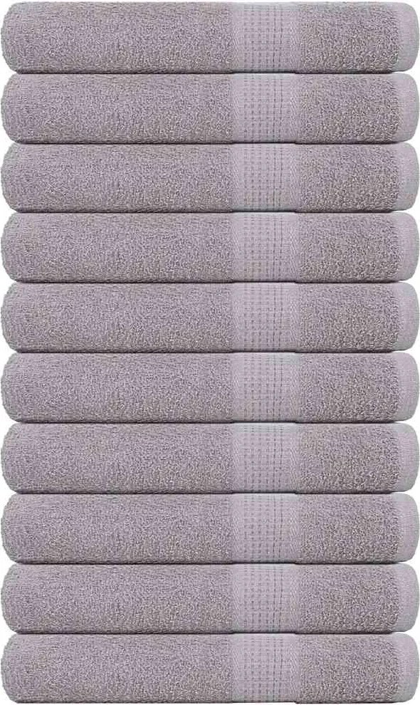 vidaXL Prosoape de saună, FROGN, 10 buc., gri, 80x200 cm, 360 g/m²