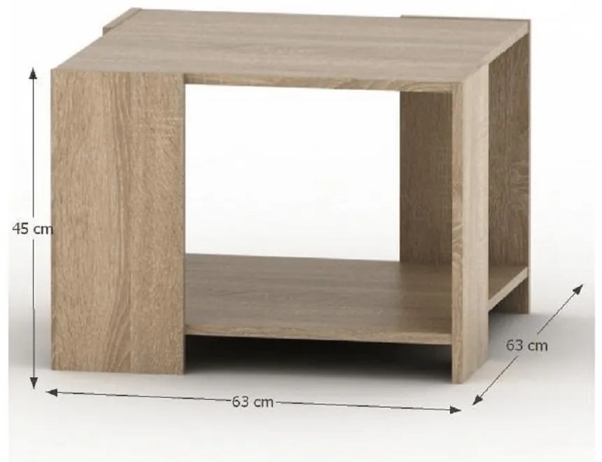 Măsuță de conferință TEMPO ASISTENT 026, stejar sonoma