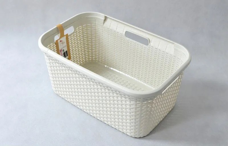 Coș pentru rufe RATTAN STYLE 45 l crem CURVER