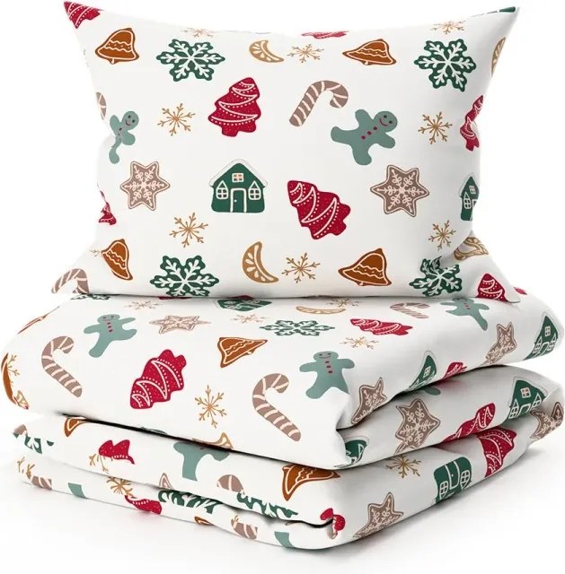 Lenjerie de pat din flanel HOLLY albă Dimensiune lenjerie de pat: 2 buc 70 x 90 cm | 200 x 220 cm