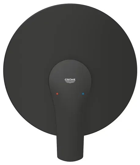 Baterie dus incastrata Grohe Eurosmart negru mat fara corp ingropat
