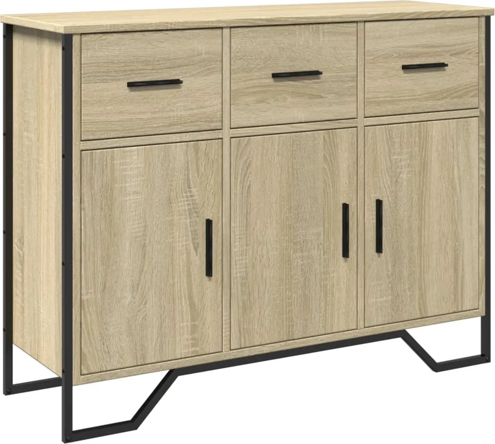 vidaXL Dulap, stejar sonoma, 97x32,5x74,5 cm, lemn prelucrat