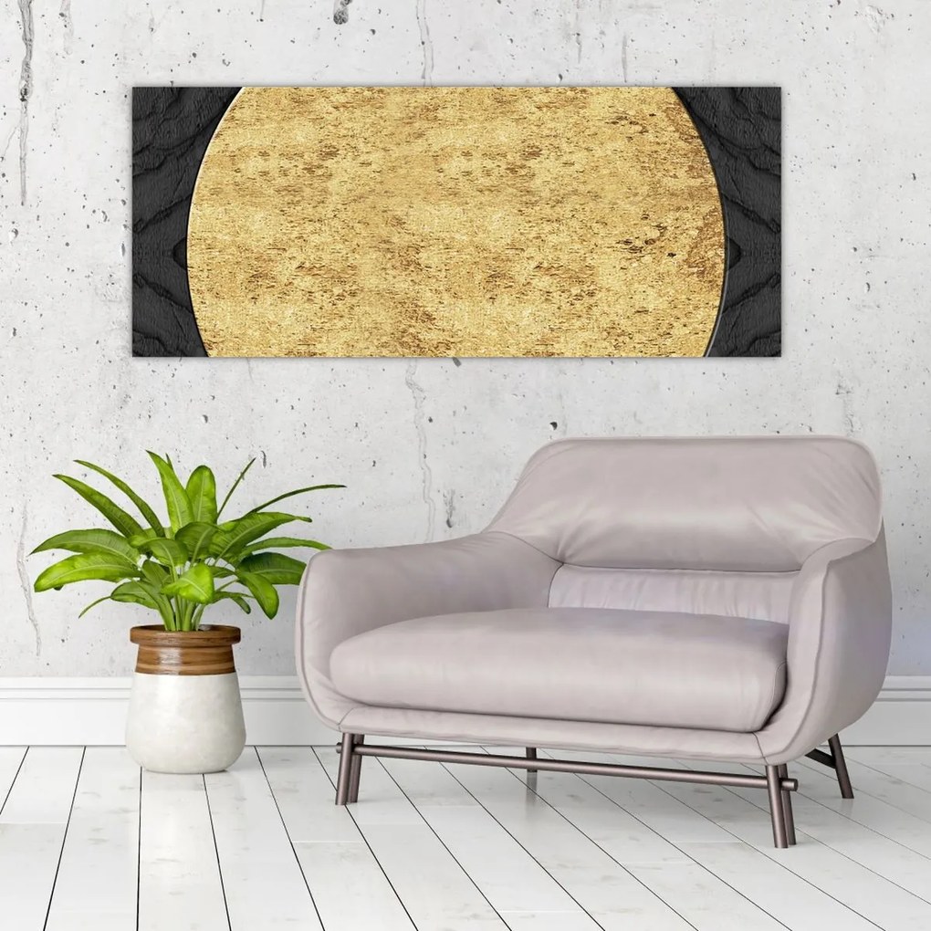 Tablou - Structura de aur N⁰2 (120x50 cm)