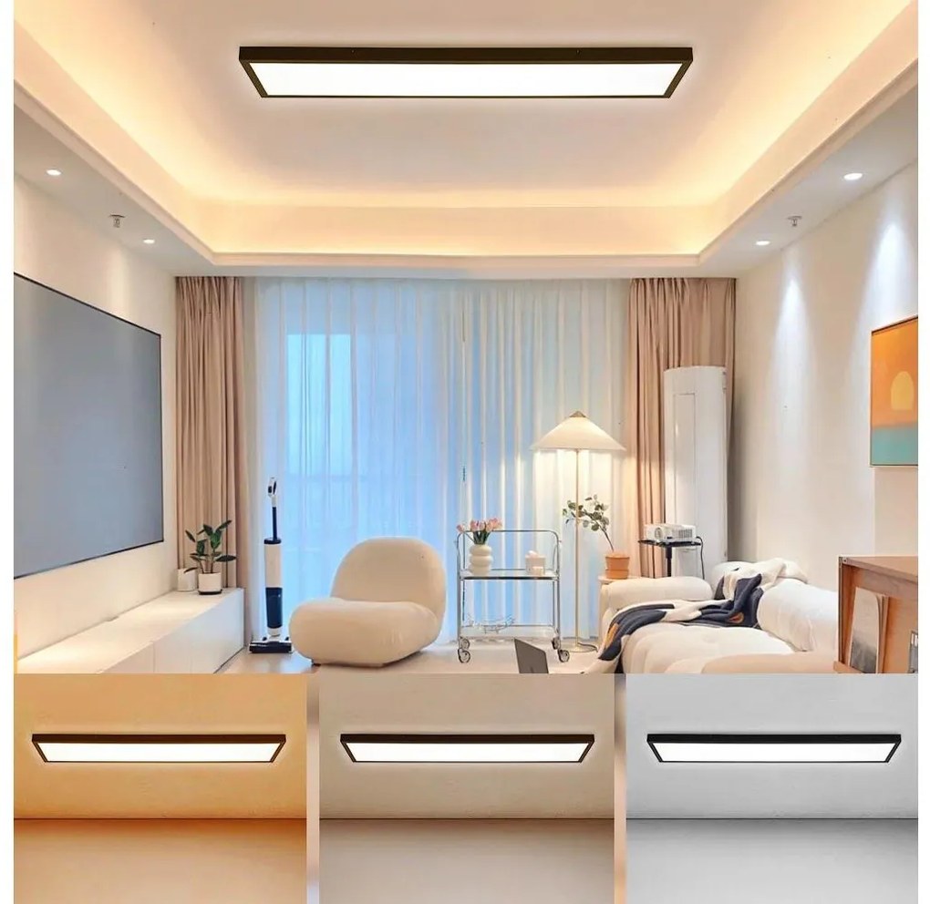 Brilagi - Aplica LED pentru baie FRAME LED/50W/230V 3000/4000/6000K IP44 negru